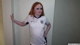 English fan got fucked in the ass hallway for losing a bet