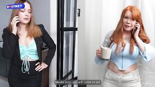Hot threesome sex with a stepmom and a teacher, featuring taboo role-play