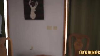 The man is hunting for other men's wives and he always catches them