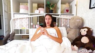 Only a rubber cock gets this German teen going