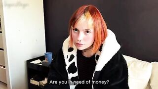 An angel face girl gets fucked on the bed in POV style