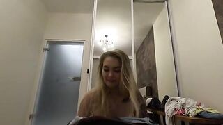 A young girl invited a friend over, her parents were not at home