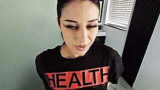 A goth girl feels the power of a cock in her pussy