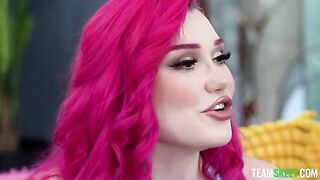 The embodiment of Ariel in the realm of male fantasies, where big tits come alive