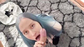 A young beauty is willing to do anything for the sake of orgasm