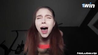 A cute girl has sex at home with a man