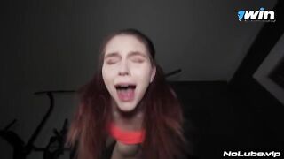 A cute girl has sex at home with a man