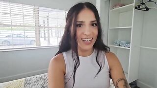 A man has an unexpected visit from a young woman who wants to play a new game