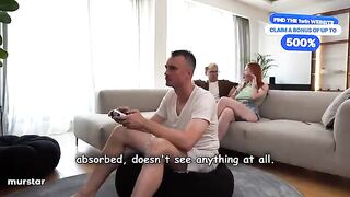 If you talk, your stepmom will make your cock cum in her mouth