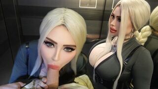 Elevator for fast sex, not just for seeing the city