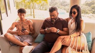 Someone always gets lucky with hot Latina stepmoms