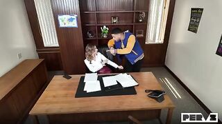 There is no barrier for sex even in the workplace, on the table