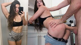 FIRST TIME ANAL Leads To Multiple Anal Orgasms - Abbie Maley