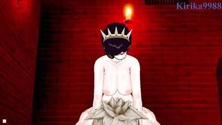 Asta has a hot sex adventure with a crazy girl in a hidden room