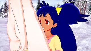 Iris, the Pokemon trainer, fucks passionately in a hardcore hentai scene