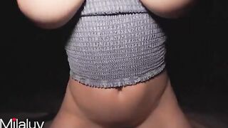 Milaluv 4K 60fps - Bouncing Big Natural Boobs During Night Sex