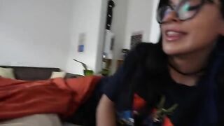 A hot woman has sex with her girlfriend while her boyfriend watches