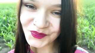 A hot chick is getting fucked in the cornfield in this steamy scene