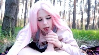 Her mouth is always ready for cock sucking!