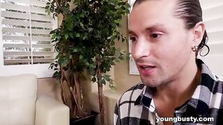 The guy checked the sensitivity of the erogenous zone of the girl