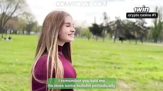 A girl feels helpless and gets fucked roughly on the bed