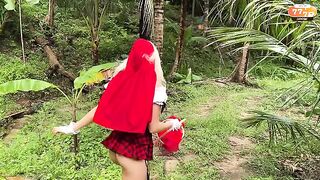 The Little Red Riding Hood knows how to handle things passionately
