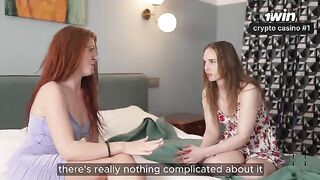The girlfriends won't miss the chance to have fun with a guy in a steamy threesome