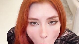 The appetizing girl demonstrates how to greet a cock with master class quality