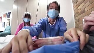 A man experienced the hospital like never before with hot nurses