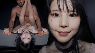 An innocent girl likes it hard and rough