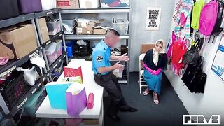 A cute girl had to have sex with a guard at the table