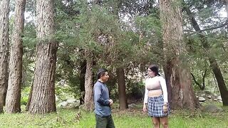 A pervert old man fucks beautiful girls in the jungle, including sexy schoolgirls