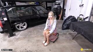 In the workshop, you can pay with your pussy