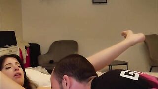 The couple has an intense and passionate sex session