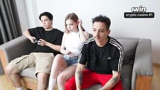 The team is assembled, it's time to work on her orgasm! - The best cuckold videos