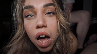 Girl went from orgasm to a trembling, intense reaction after an extreme session