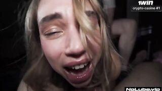 Girl went from orgasm to a trembling, intense reaction after an extreme session