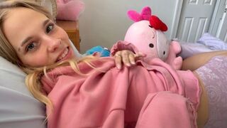 This girl has no shame, she will spread her legs for anyone in this steamy roleplay