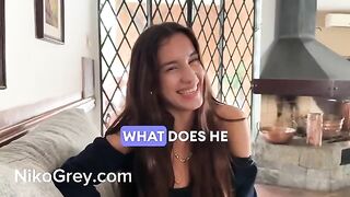 The skin of this girl is covered with sperm after sex