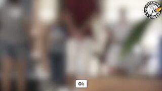 The girl is having unscripted sex with a stranger