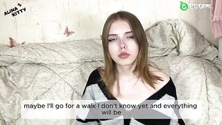 There's nothing left to do but get naked, but the girl is dragging her feet, teasing you