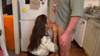 A wife satisfies her husband with ice cream and sex