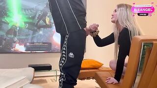 A cute girl lost a bet to her stepbrother and had to fuck with him