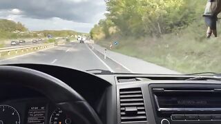 The guy fucked his sexy Uber driver with a big ass in the car