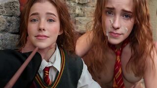 A girl in a costume should be punished with a strong finish