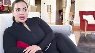The girl has a sharp desire to get her boobs sucked