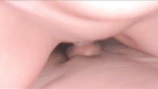 Then it flows out, but the moment remains - an intense creampie finish