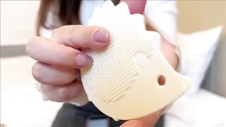 A Japanese woman masturbates her pussy using a sex toy, showcasing her skill in solo play and homemade content creation, much like the intense performances seen in popular videos such as "The Floor Is SQUIRT - She Couldn´t Stop Cumming - Mia Stone"