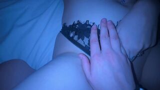 Two girls stayed at home and indulged in intimate fun