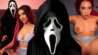 A horror movie with Jessica Sodi turns into a great fuck